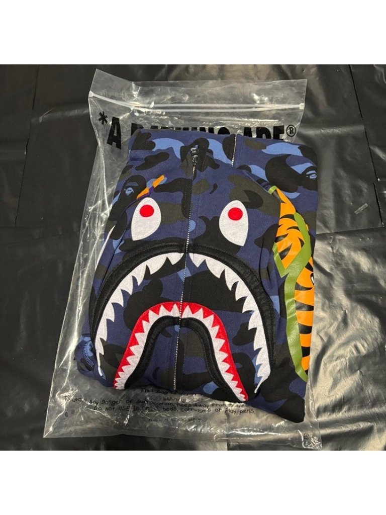 Bape Color Camo Shark Full Zip Hoodie Navy All Sizes Bape Color Camo Shark Full Zip Hoodie Navy All Sizes